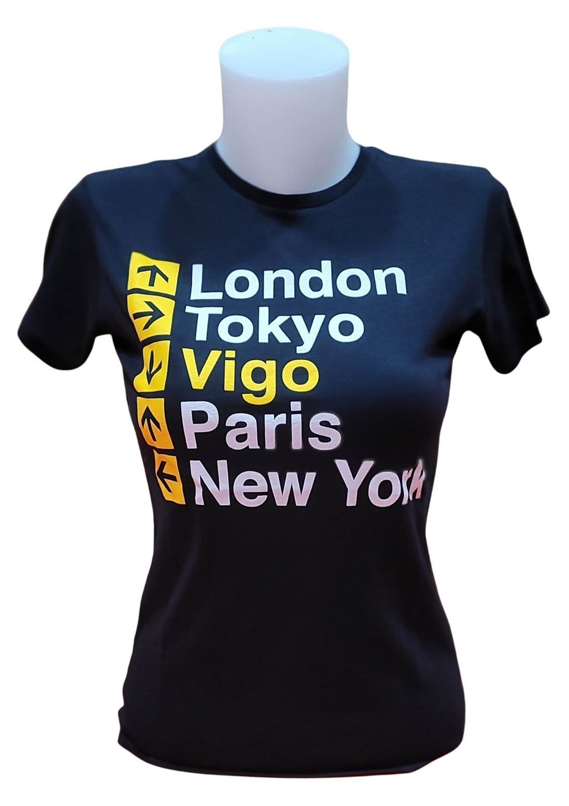 Camiseta Morriña Vigo ciudades Chica - Imagen 1