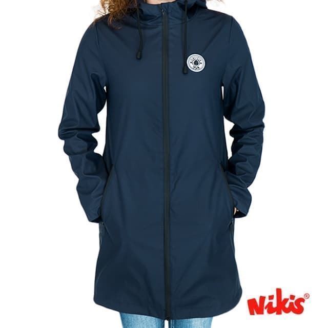 Chaqueta impermeable estilo joven azul - Imagen 1