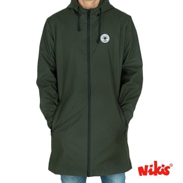 Chaqueta impermeable estilo joven verde - Imagen 1