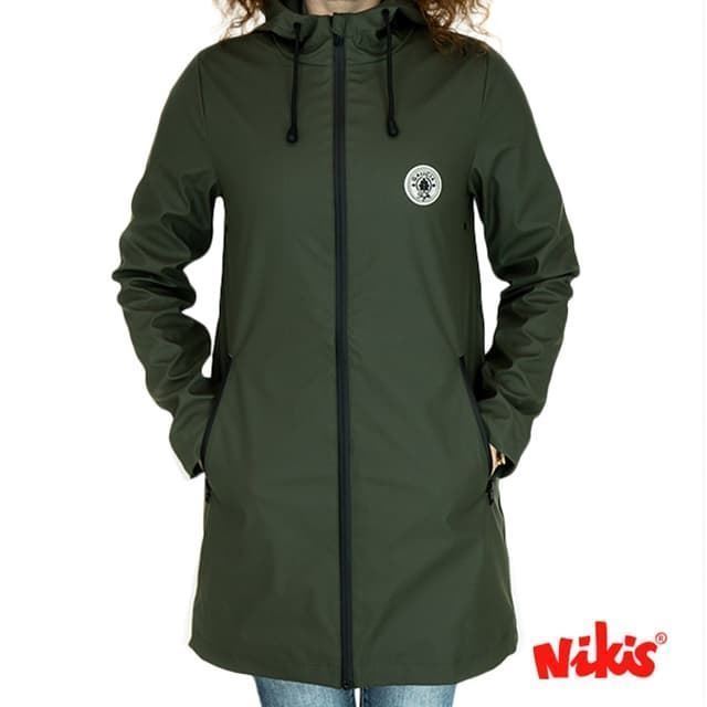 Chaqueta impermeable estilo joven verde - Imagen 1